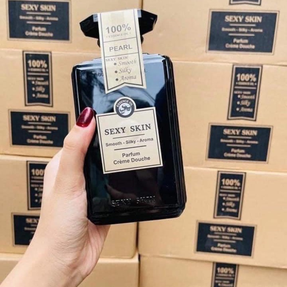 SEXY SKIN Black pearl essence oil  Parfum Shower Gel Thailand 600ML